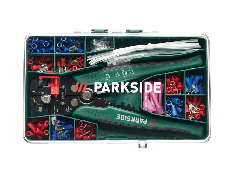 PARKSIDE® Spill av pinner med automatisk avisolering og krymping PCZS 231 C2, 231 deler