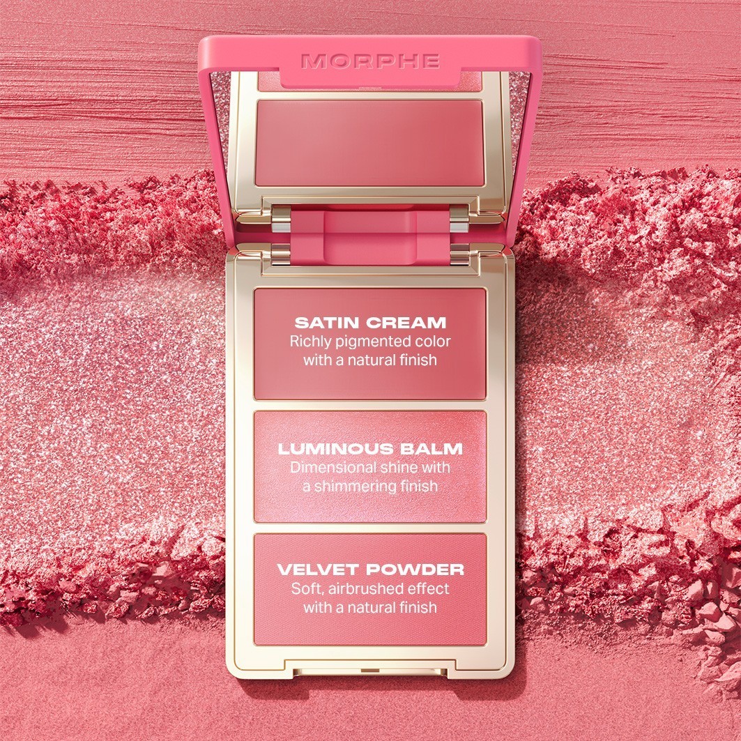 Morphe rumenilo za obraze Thrills Face Trio - 10,8 g