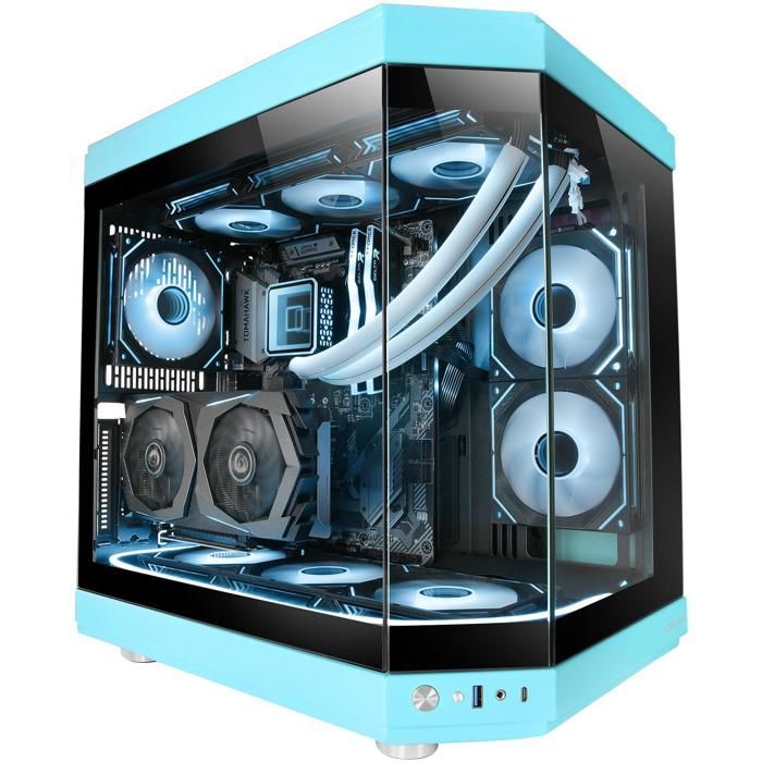 Case per gaming - Mars Gaming - MC-3T - Vetro temperato - Raffreddamento ottimizzato - USB-C e 3.0