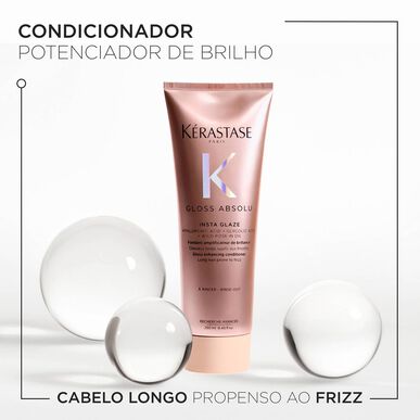 Kérastase Gloss Absolu Insta Glaze Après-shampooing pour cheveux longs, contrôle des frisottis, 250 ml