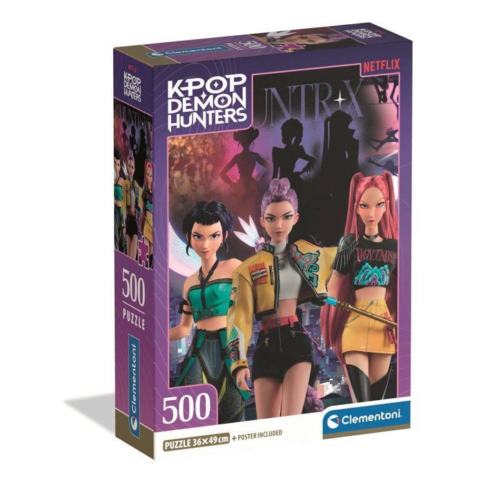 Clementoni - K-Pop Demon Hunters - Puzzle 500 Pièces