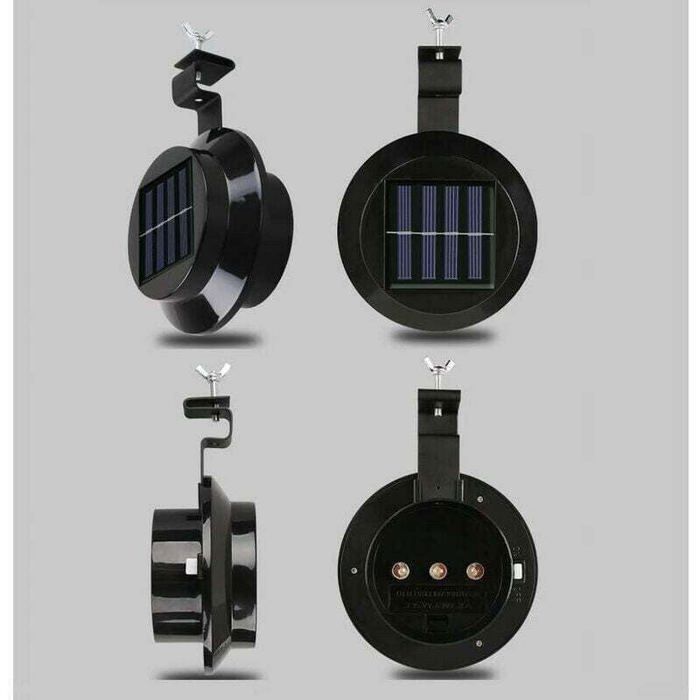 Lampe LED solaire - TANDE - Lot de 6 - Noir - Éclairage extérieur - Économie d'énergie