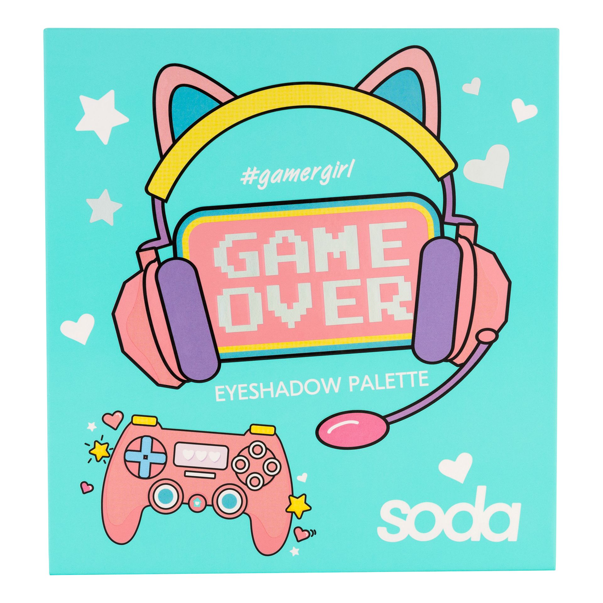 „Game Over“ akių šešėlių paletė Akių šešėlių paletės ir makiažas