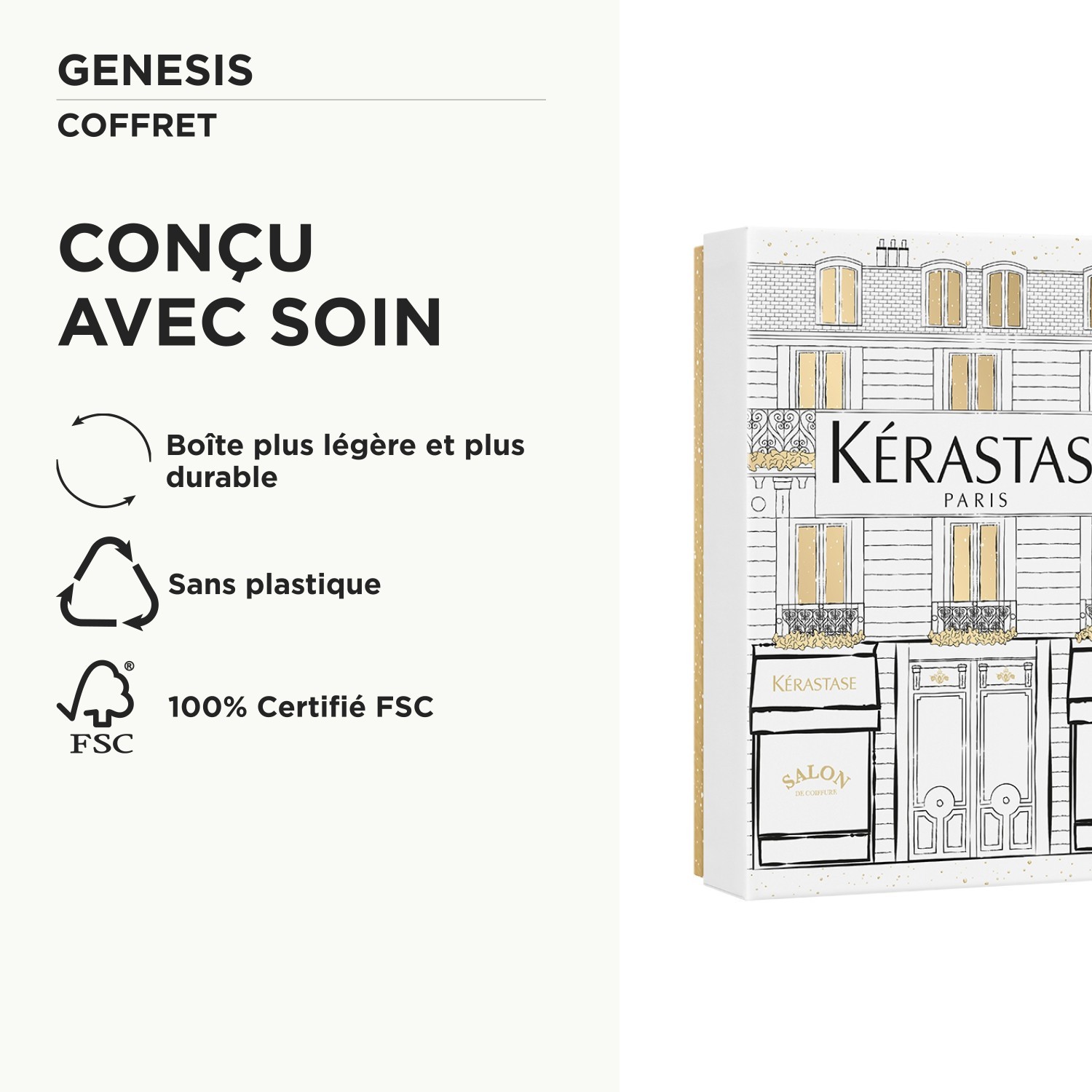 „Kérastase Genesis Duo“ kalėdinis plaukų priežiūros rinkinys – 1 dalis