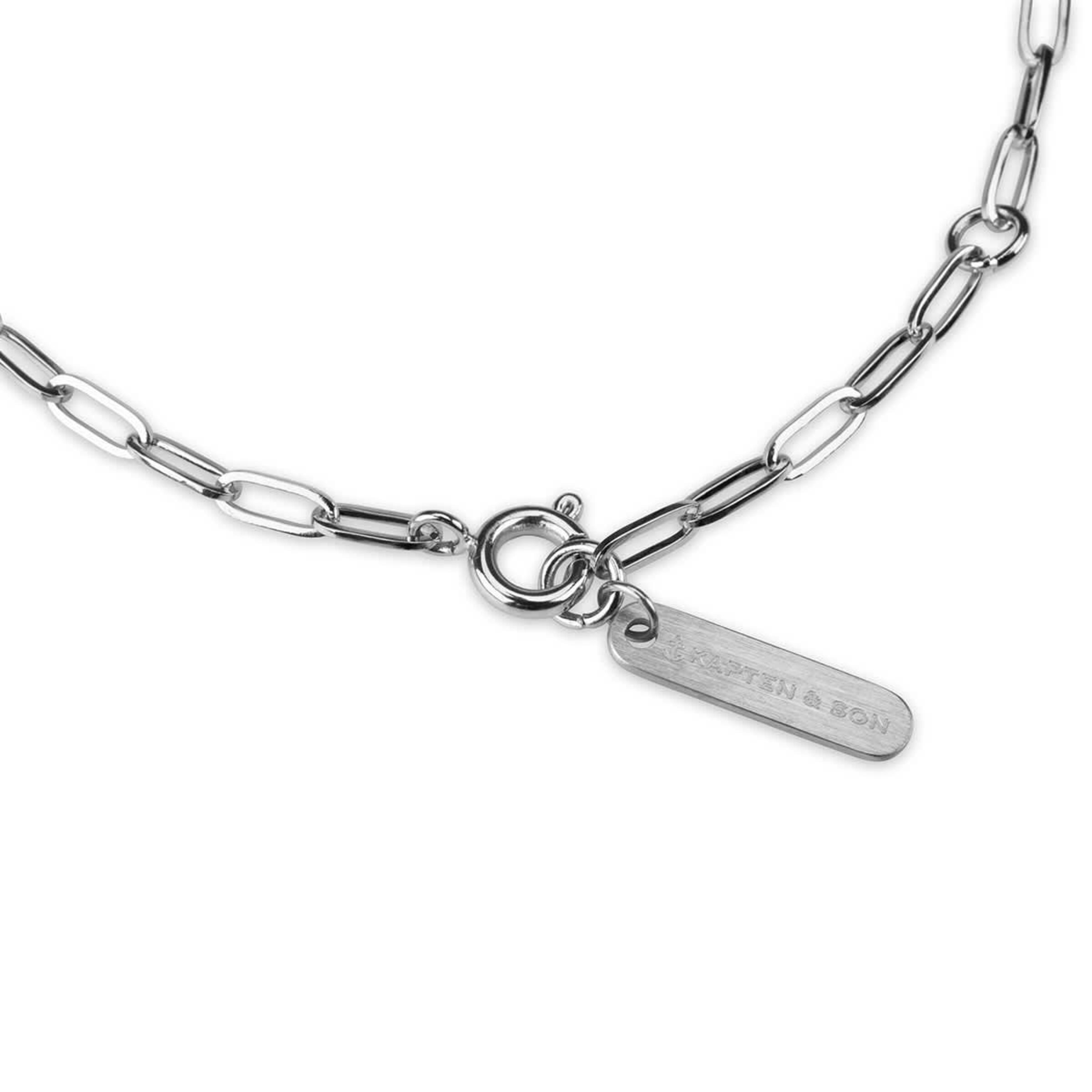 Fermoir de collier argenté