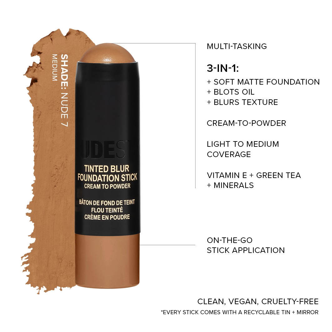 Base em Bastão Nudestix com Cor e Efeito Blur - 6,12g
