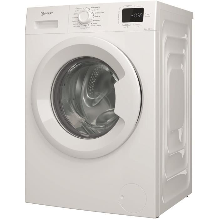 Lavatrice a carica frontale Indesit IM962MYTIMEFR MyTime - 9 kg - Induzione - Larghezza 60 cm - 1200 giri/min - Classe energetica A - Bianca