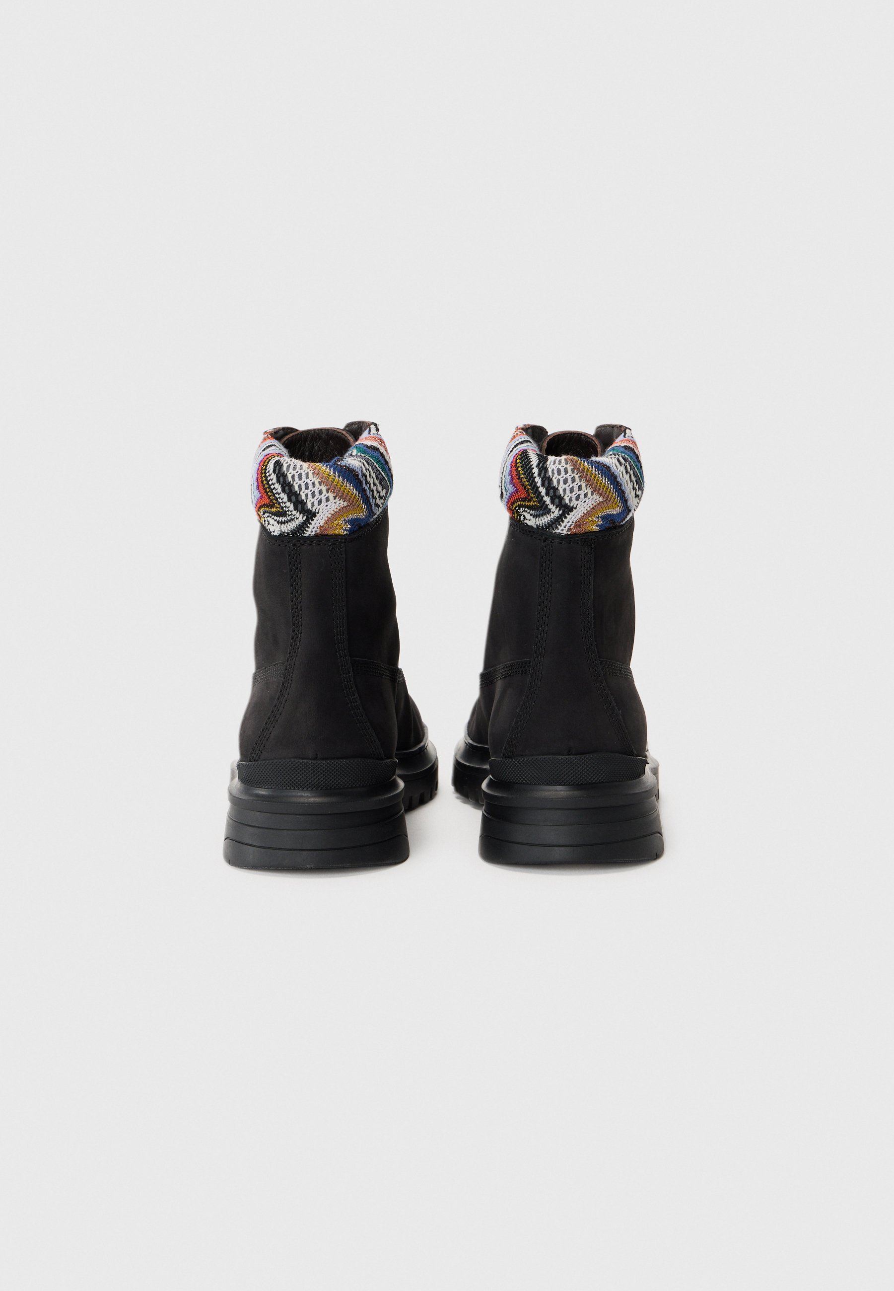 Missoni NICOLE - Botas de cano curto com cadarço - preto/multicolorido