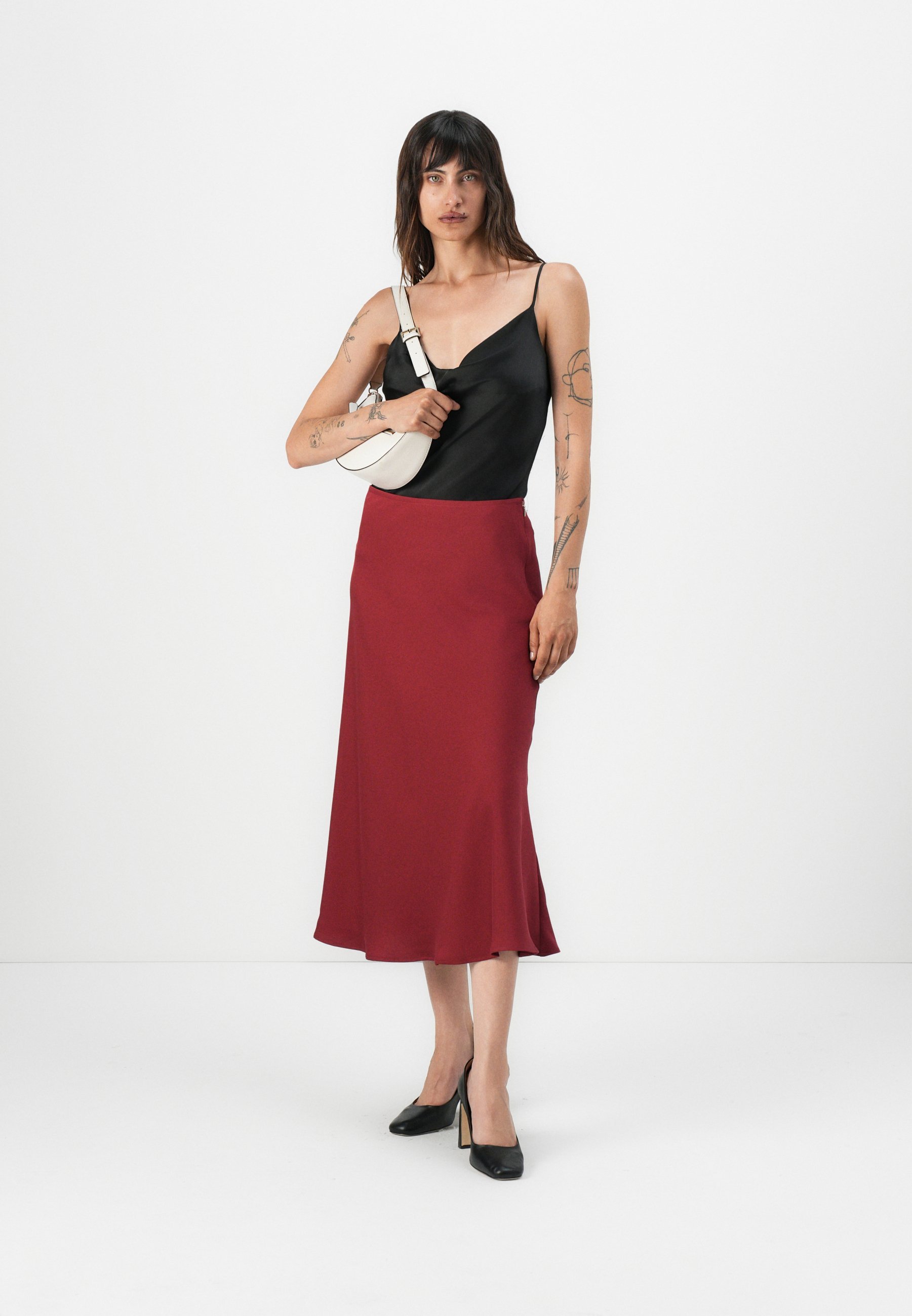 JOOP! SOPHIE - Jupe trapèze - rouge foncé