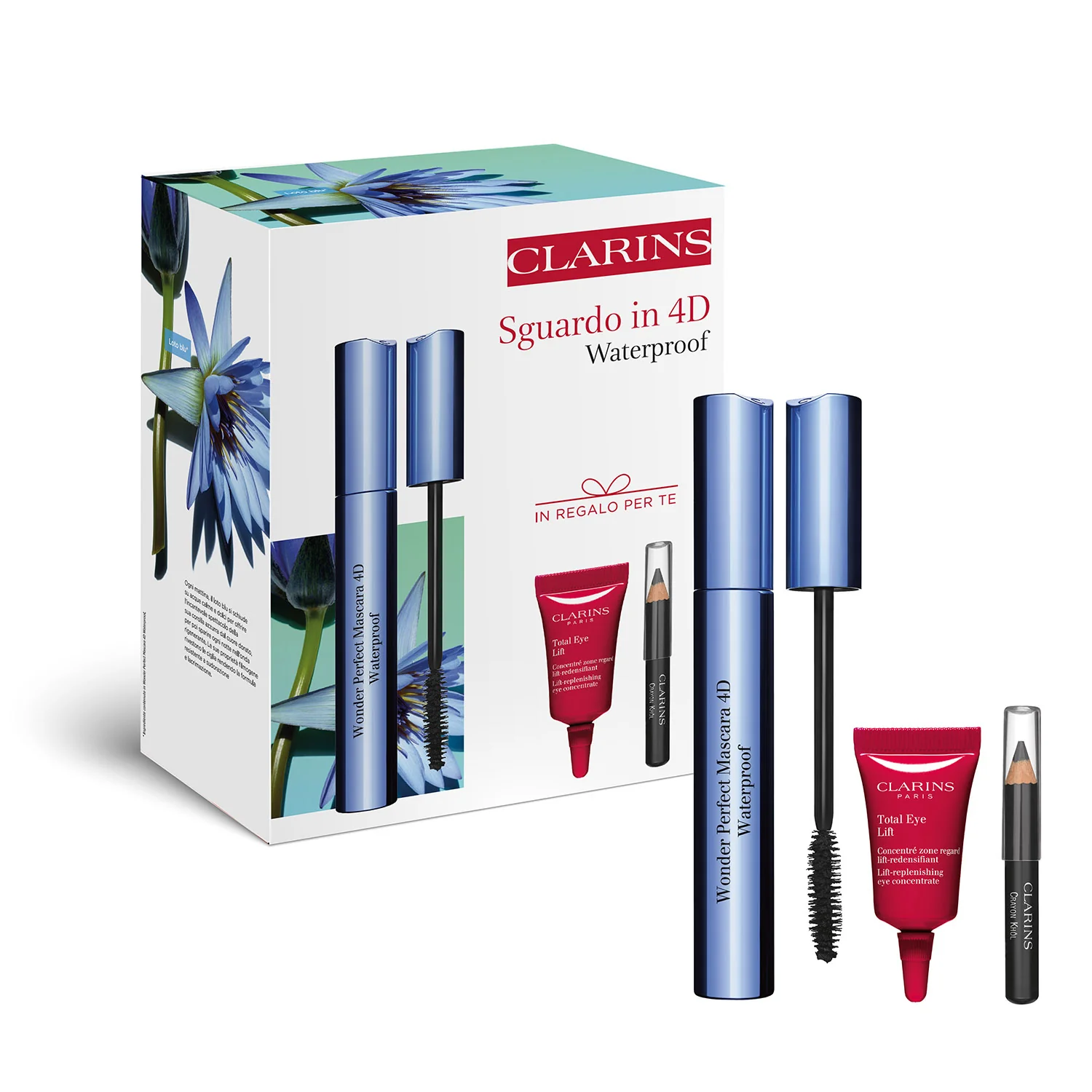 Occhi Kit Sguardo in 4D - Waterproof - Cofanetto Make Up, Mascara Waterproof