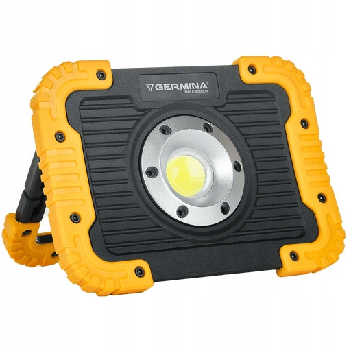 Naświetlacz LED Germina 10W akumulatorowy z power bankiem 1szt.