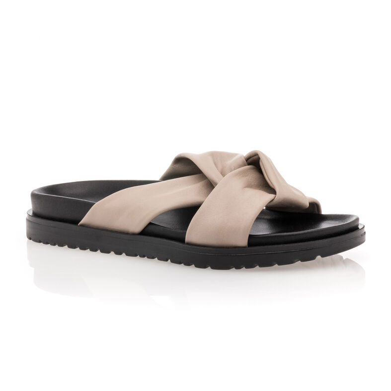 Zuecos/mules beige para mujer