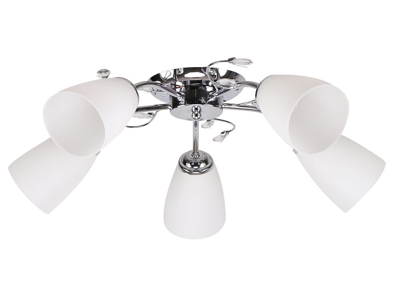 Lampa sufitowa Ursella 5-punktowa metalowa srebrna