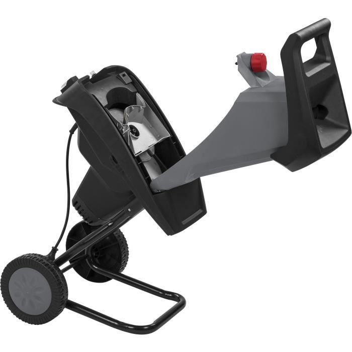 Powerplus elektrische tuinhakselaar POWEG5011 - 2400 W, max. Ø40 mm, duwstang, wielen en opvangzak van 50 liter inbegrepen