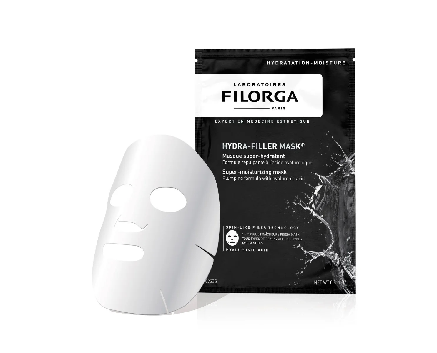 Filorga Hydra-Filler Masker 23 g sheetmasker met hyaluronzuur