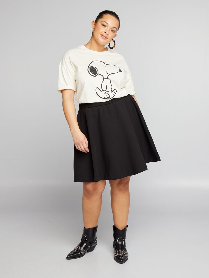 Snoopy T-shirt met print - WIT