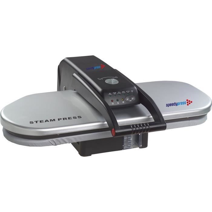 Dampfbügelpresse - Silber mit Ständer / Sockel, 64 cm x 27 cm, 1400 Watt + GRATIS zusätzliche Schutzhülle und Schaumstoffeinlage!