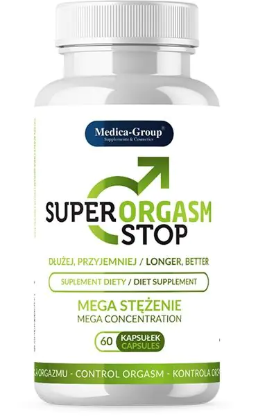 Super Orgasm Stop, Kompleks ziołowy z L-argininą dla mężczyzn, Kapsułki