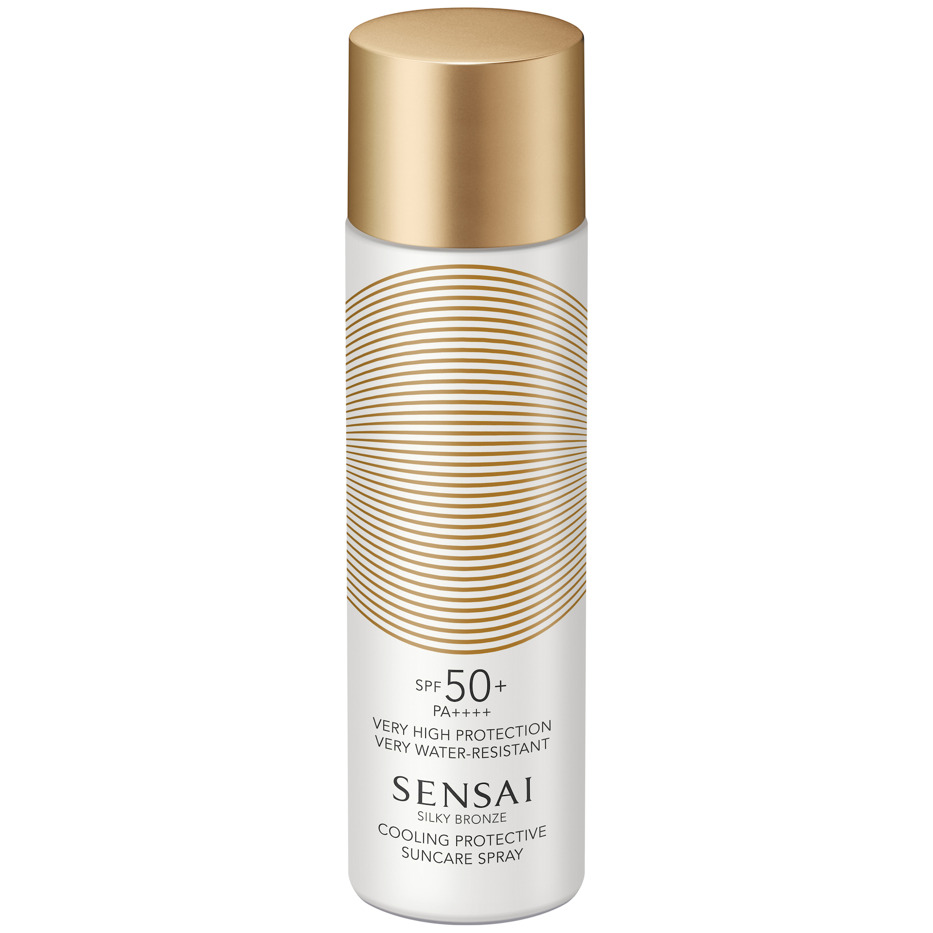 Jedwabisty, brązowy, chłodzący, ochronny spray przeciwsłoneczny SPF50 150 ml - SENSAI