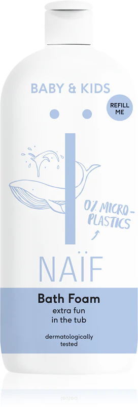 Espuma de banho relaxante Naif Baby & Kids para crianças.