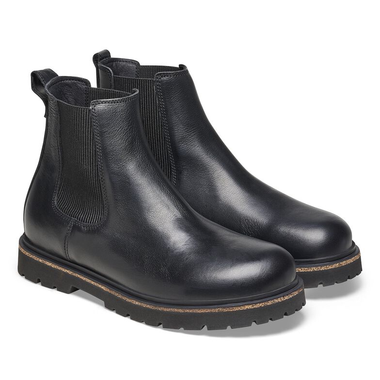 Highwood Slip On Men Pelle naturale - Black Black