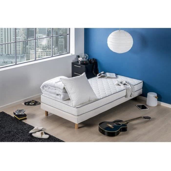 Madrasspakke 90x190 + Dyne 140x200 + Pute 60x60 - Skum - 16 cm - Fast - DEKO DREAM Star