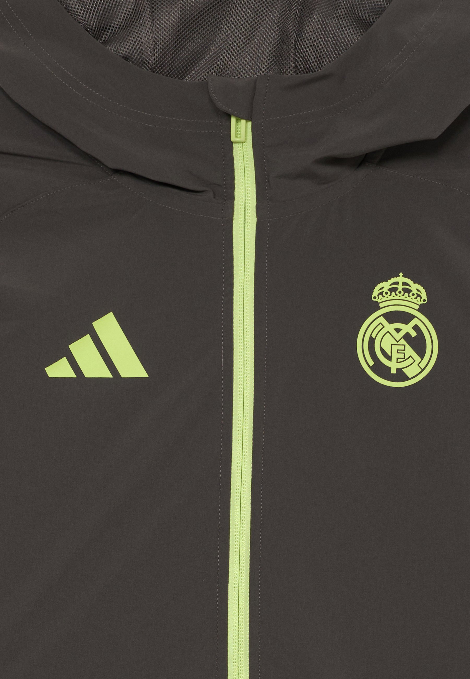 adidas Performance REAL MADRID TIRO25 COMPETITION TECH TRAVEL JACKET KINDEREN UNISEX - Clubkleding - utility grijs/semi frozen geel