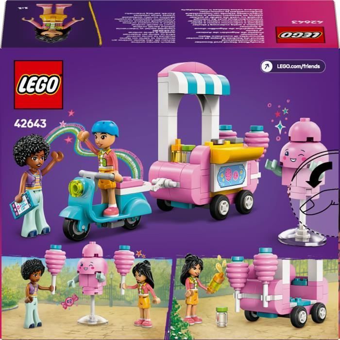 LEGO Friends 42643 Stand de barbes à papa et scooter - Jouet pour enfants dès 6 ans