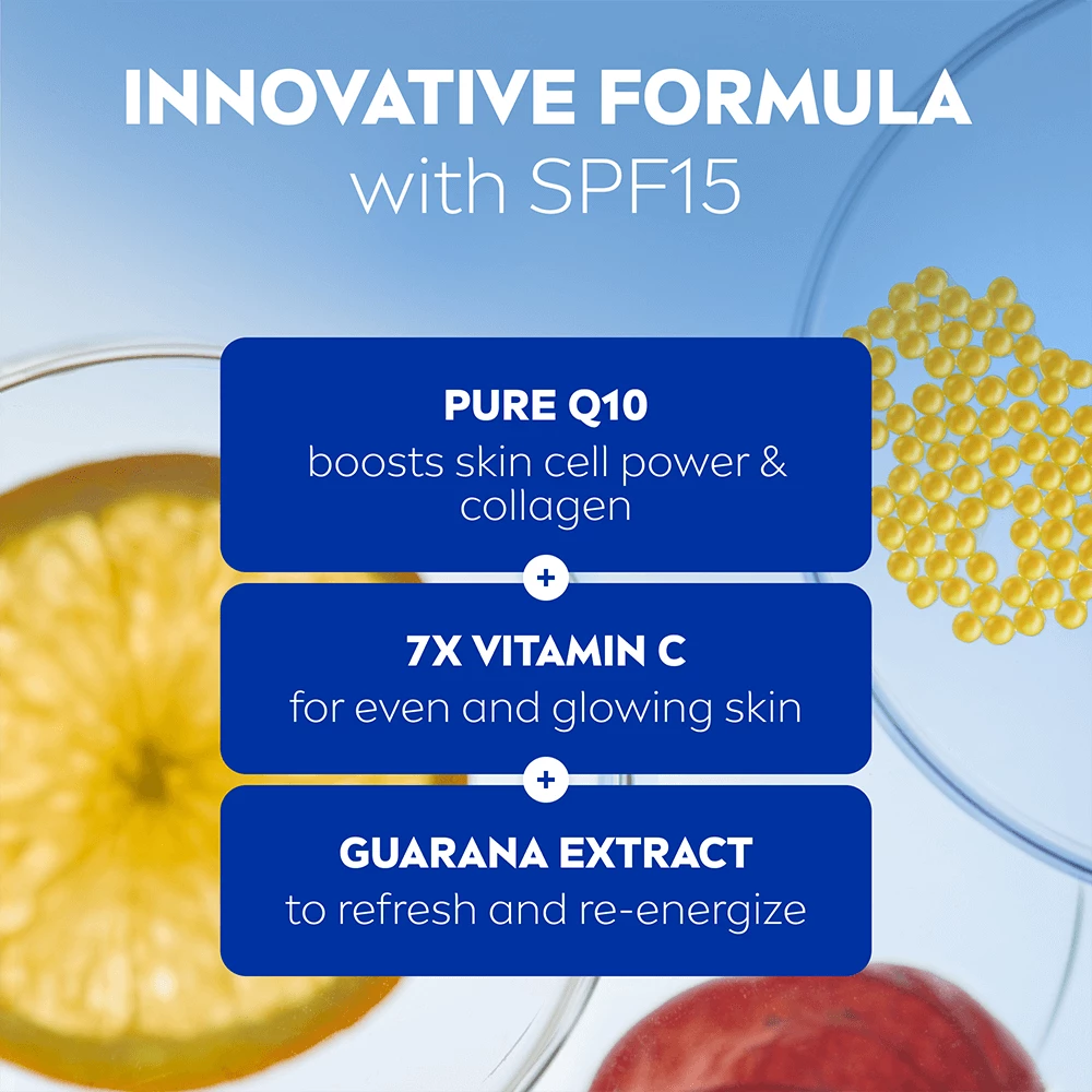 Cremă de zi Q10 Energy Strălucire Sănătoasă SPF15 50 ml - NIVEA