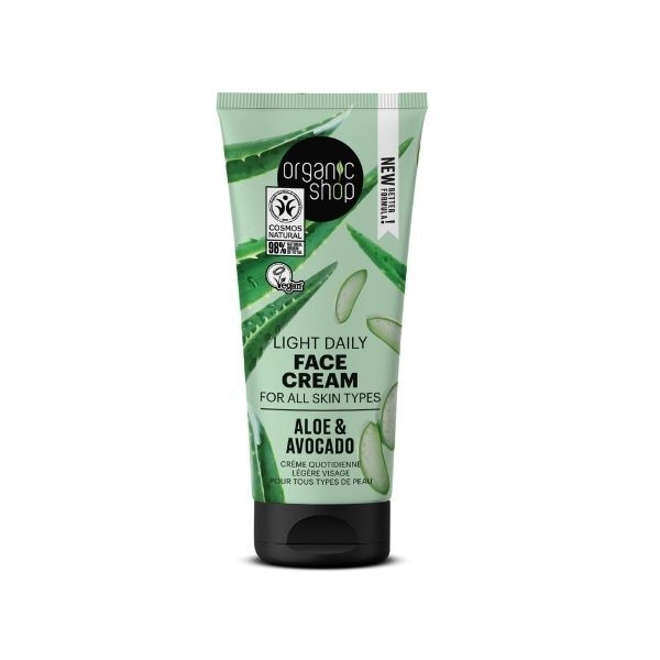 „Organic Shop“ lengvas dieninis veido kremas visiems odos tipams, 50 ml