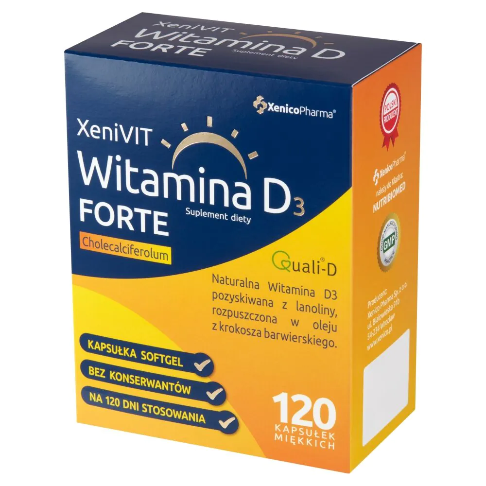 XeniVIT Witamina D 4000 Forte, Kapsułki