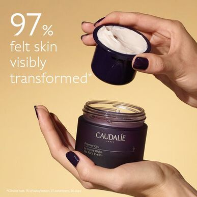 Caudalie Premier Cru La Crème Riche Recharge Rich -ryppyjä ja ikääntymistä ehkäisevä voide, täyttöpakkaus 50 ml 50 ml