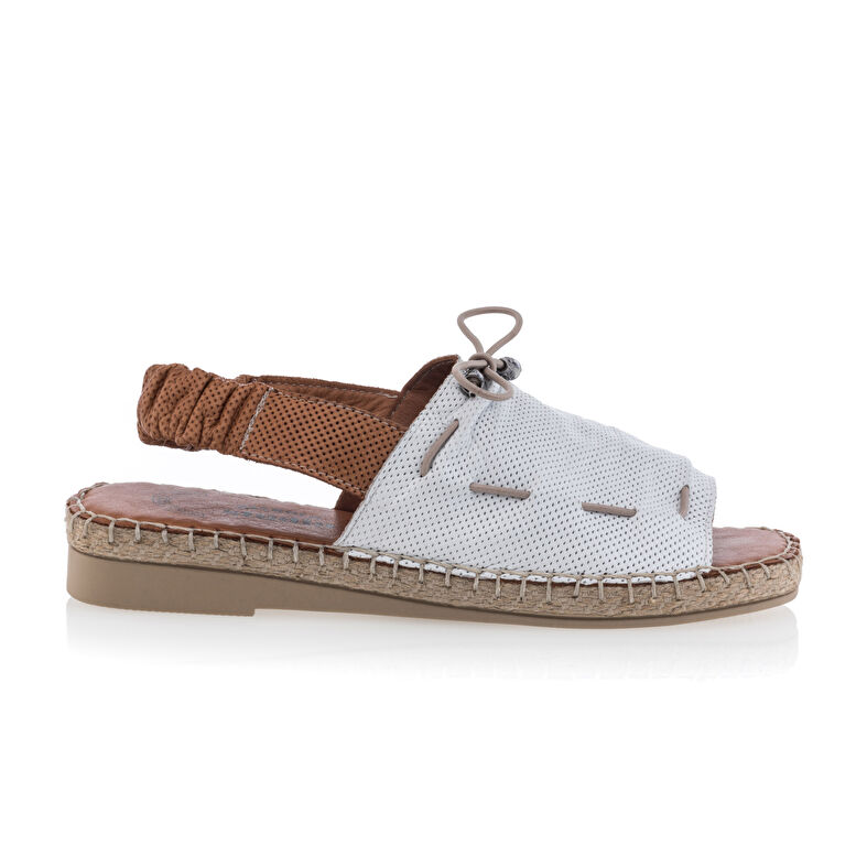 Sandali bianchi da donna / Scarpe aperte in punta