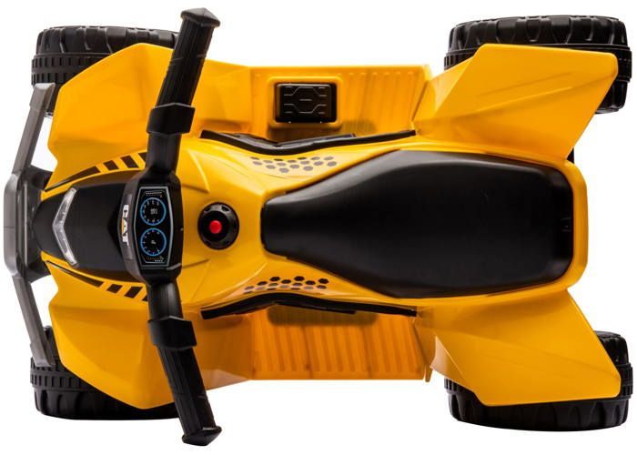 CAT TRX Quad Electric Ride-On Car for Children - 18 to 36 Months - 6V 4.5Ah - LED Light - Sound Signal - Yellow