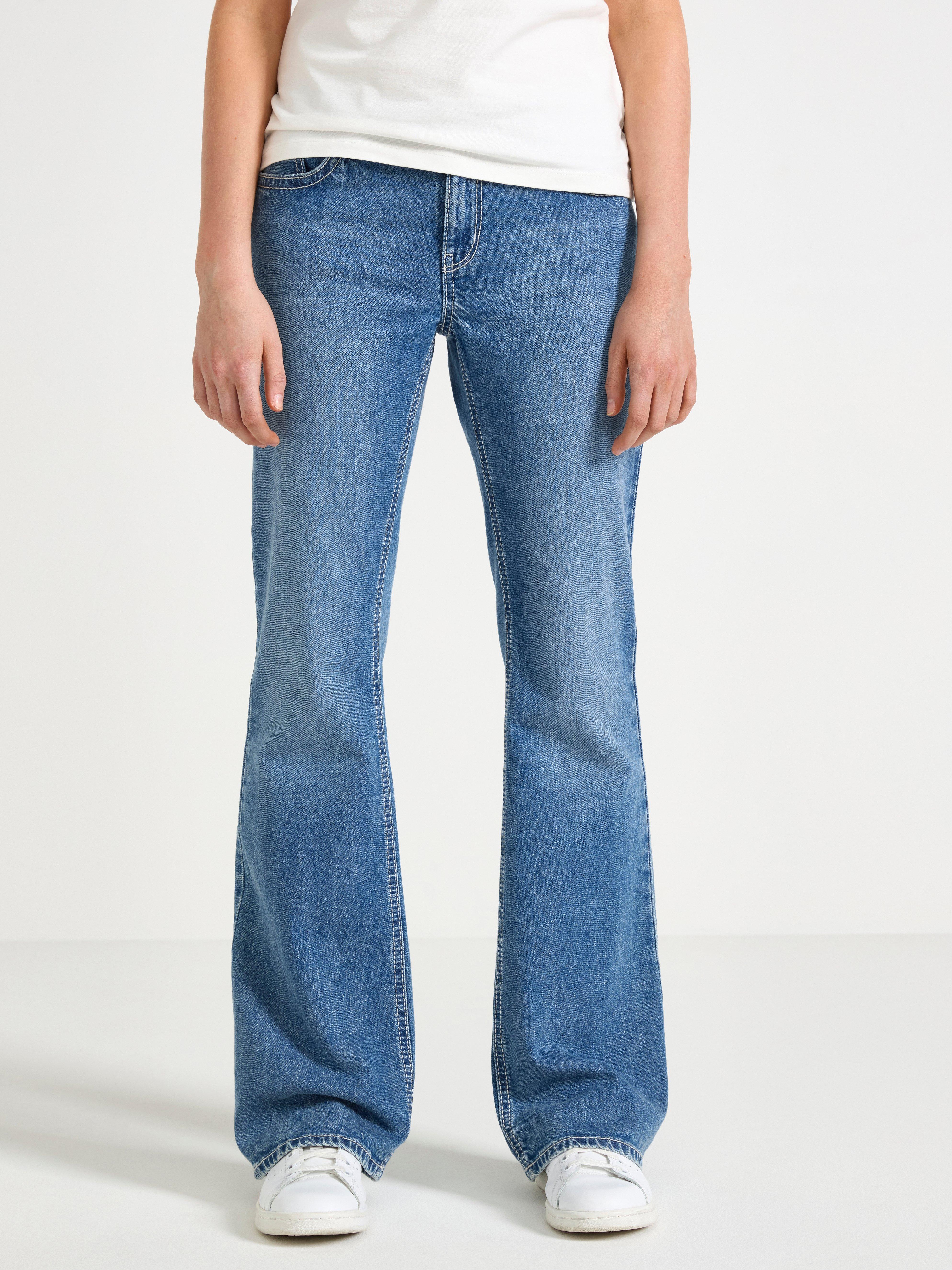Calça jeans flare FREJA em denim