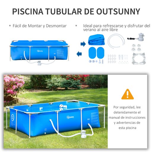  Piscina Demontable Outsunny 848-016v90