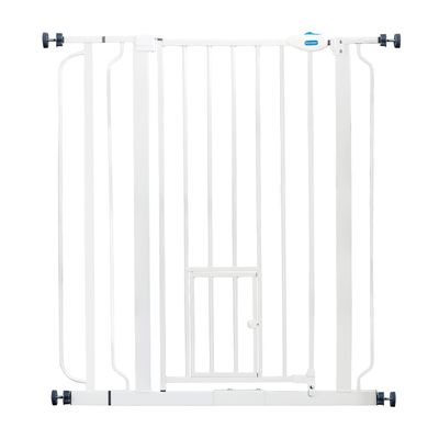 Carlson Extra hohes Haustiergitter mit Katzenklappe