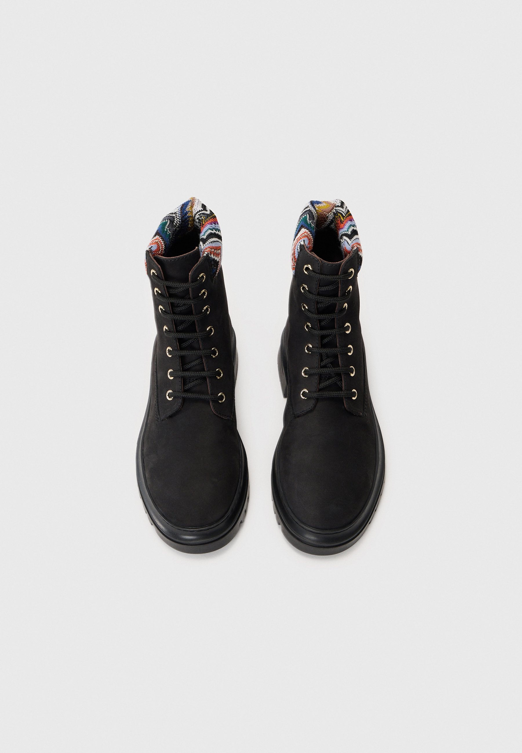 Missoni NICOLE - Bottines à lacets - noir/multicolore
