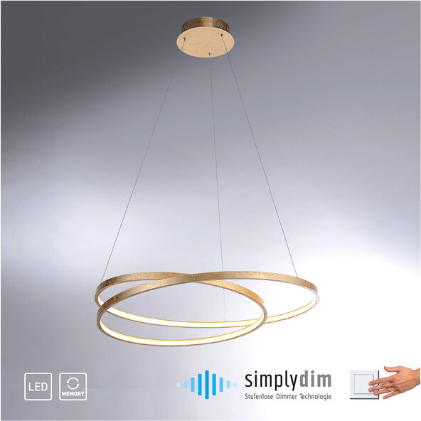 LED-Pendelleuchte Roman, Ø 72 cm