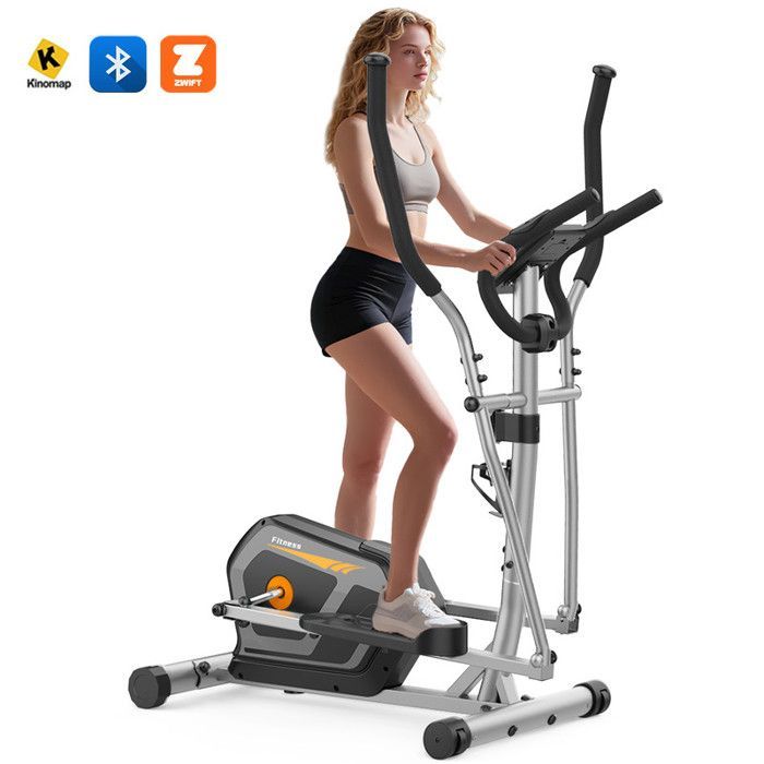 New elliptical trainer - with Bluetooth app - 16 levels of magnetic resistance - multi-function LCD screen - quiet