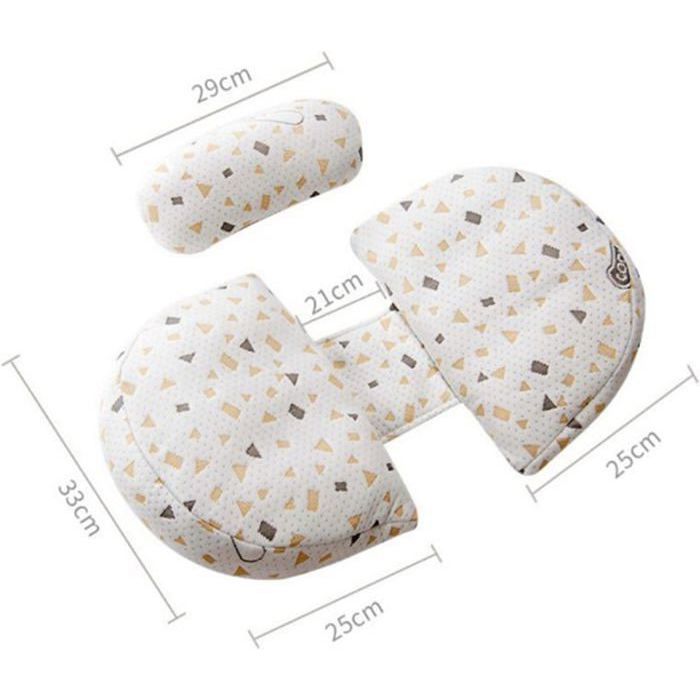 Almohada de embarazo para dormir, almohada de lactancia, almohada de soporte corporal de algodón para el embarazo, soporte lumbar.