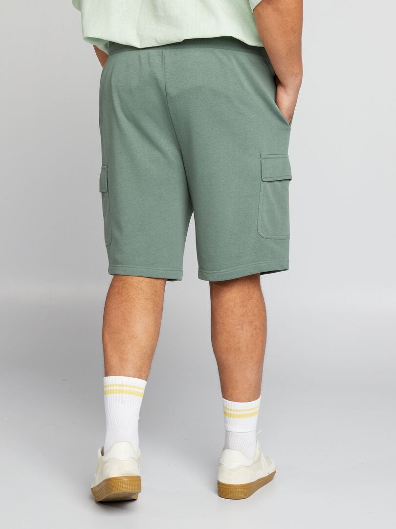 Bermudashorts met klepzakken - GROEN