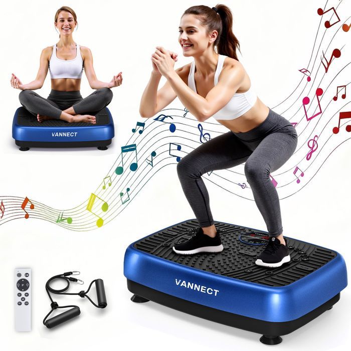 Plateforme Vibrante 2026 Neu 3D Plateforme 120 Vitesses avec Télécommande et écran LED - Massage - Bluetooth Intégré - 200kg Max