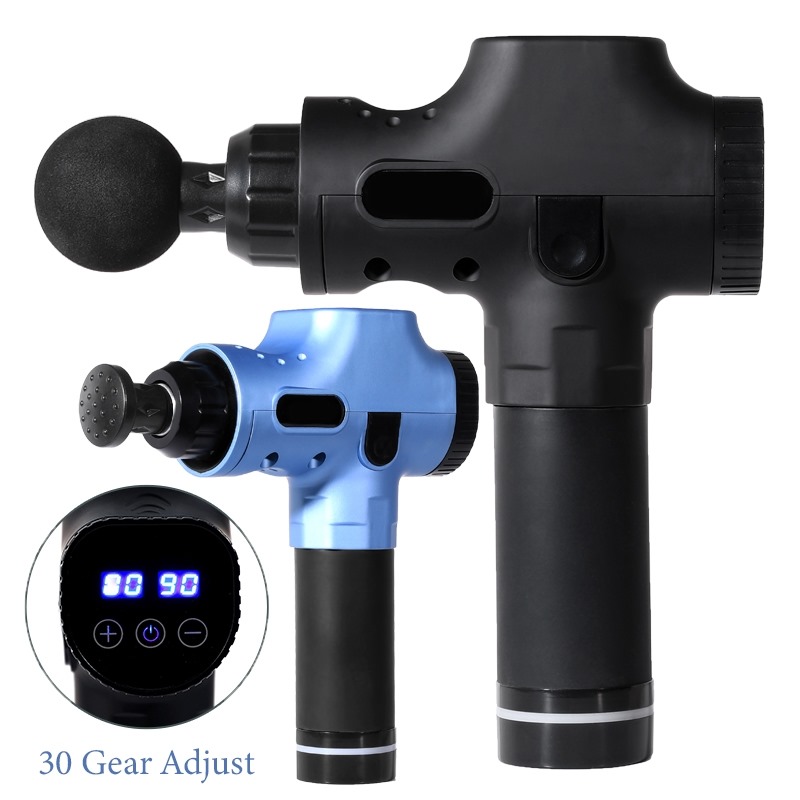 30 Speed Massage Gun Theragun Professional Deep Tissue Muscle Massager Pain Relief Body Relaxation Facial Gun Fitness