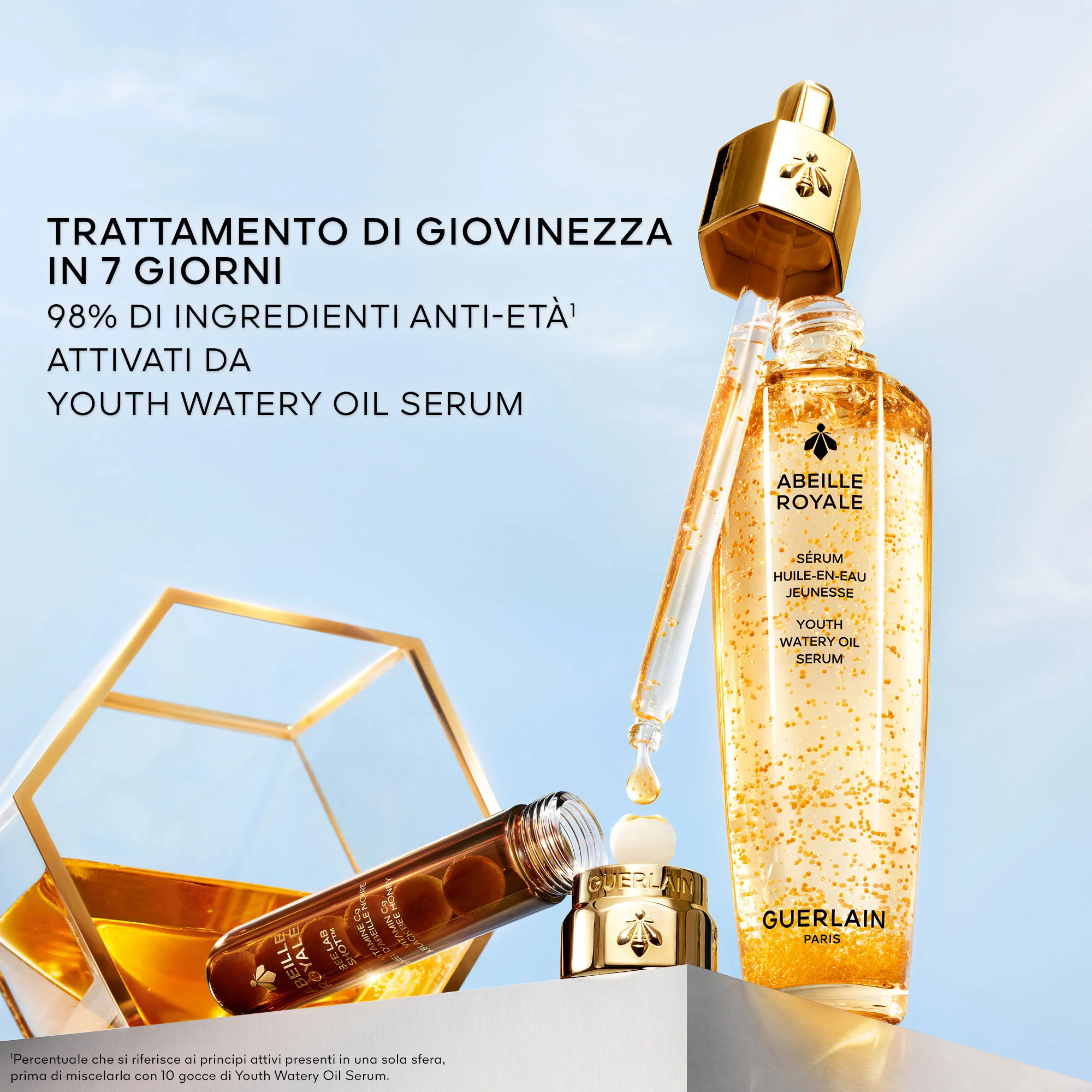 Abeille Royale Bee Lab Shot - Trattamento Riparatore, Siero viso antirughe, Siero viso illuminante