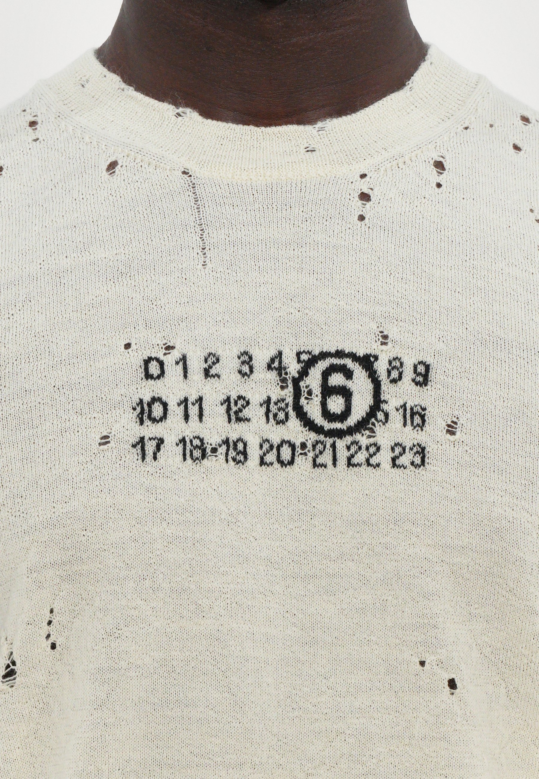MM6 Maison Margiela GILET UNISEX - Top - gebroken wit