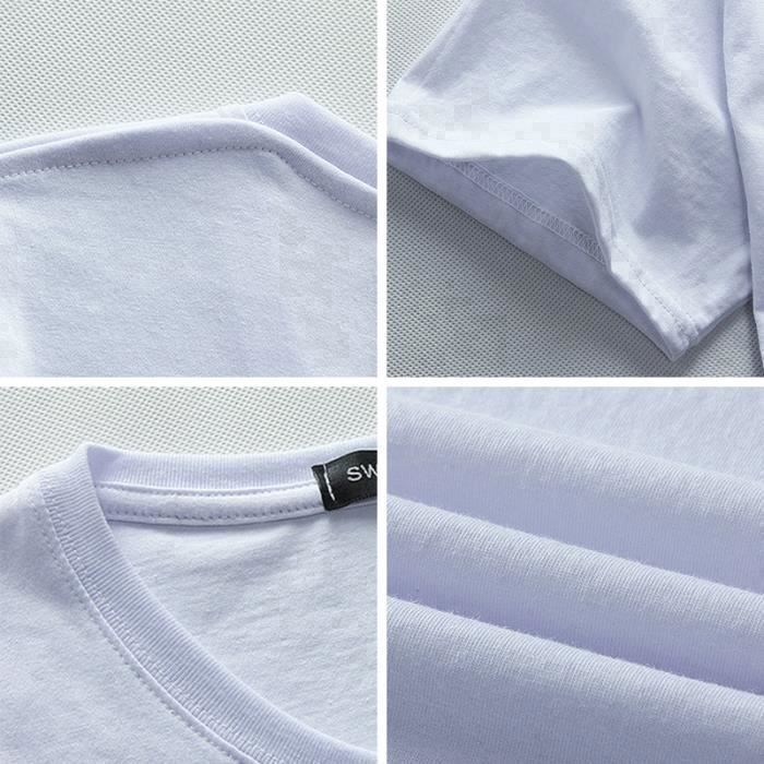 T-shirt da uomo HUGO - Maniche corte - Girocollo - Bianca - 60% Cotone