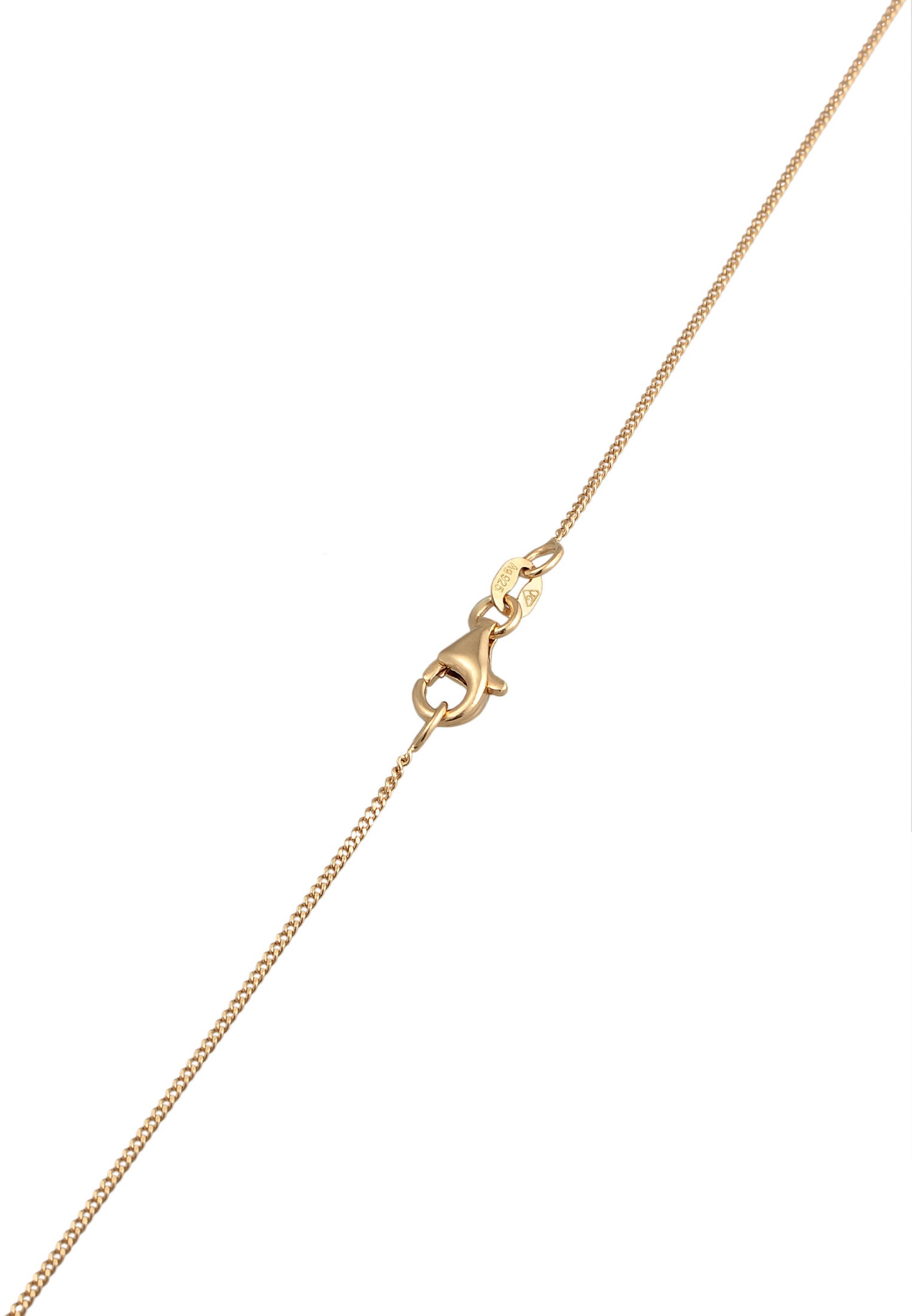 Elli Femmes Y chaîne pendentif coeur amour en argent sterling 925