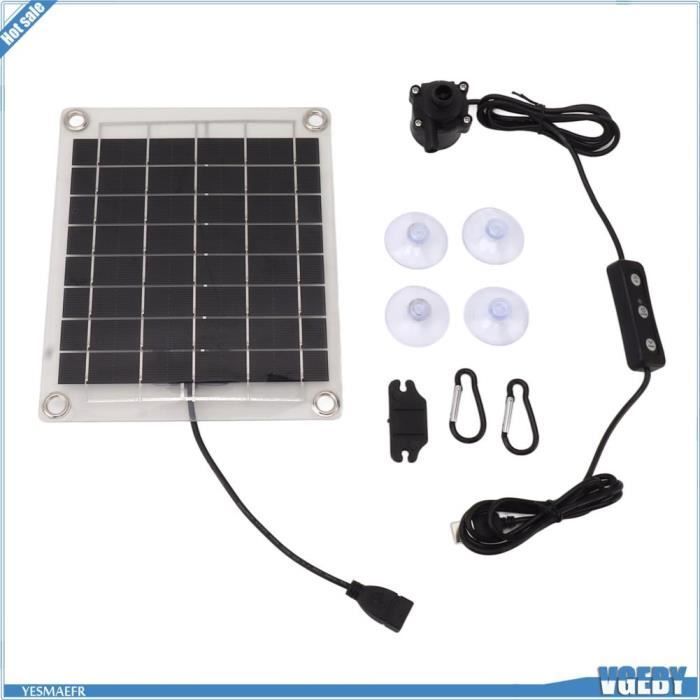 GEBY Solar Water Pump Kit - 20W - Adjustable Flow Rate - Solar Powered - Durable and Reliable