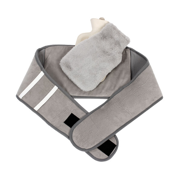 Hot water bottle set, belt & feet, 5-piece.
